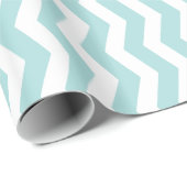 青と白のシェブロンのパターン ラッピングペーパー (ロールコーナー)