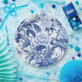 青と白のシノワズリープレート お茶会用紙皿 ペーパープレート (パーティー)