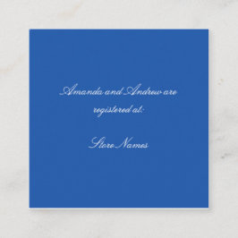 青と白のシノワズリー ブライダルシャワー 封筒 エンクロージャーカード