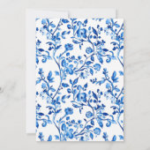 青と白のシノワズリー , 待ち遠しい 招待状 (裏面)