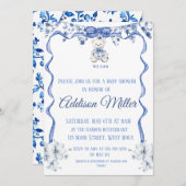 青と白のシノワズリー , 待ち遠しい 招待状 (正面/裏面)