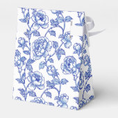 青と白のシノワズリー 感謝 フェイバーボックス (裏面サイド)