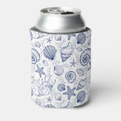 青と白のシーシェルヒトデクーラーボックス 缶クーラー (缶裏面)