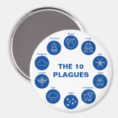 青と白のシーダー10リーグを越える マグネット (正面/裏面)