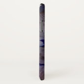 青と白のジオードミネラルストーン セルケース Case-Mate iPhoneケース (裏面/右)