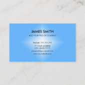 青と白のスタイリッシュダイヤモンドグラデーションのカスタマイズ可能 名刺 (正面)