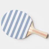青と白のストライプの卓球ラケット 卓球ラケット (横)