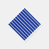 青と白のストライプ柄 スタンダードカクテルナプキン (角)