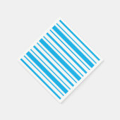 青と白のストライプ柄 スタンダードカクテルナプキン (角)