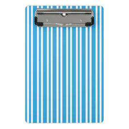 青と白のストライプ柄 ミニクリップボード