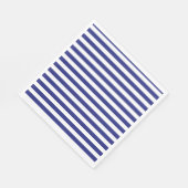 青と白のストライプ スタンダードランチョンナプキン (角)