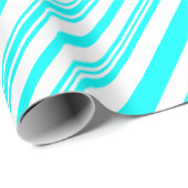 青と白のストライプ ラッピングペーパー (ロールコーナー)