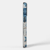 青と白のスノーフレークのキルト Case-Mate iPhoneケース (裏面 / 右)