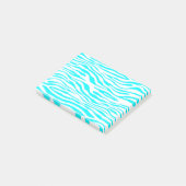 青と白のゼブラストライプ ポストイット (アングル)