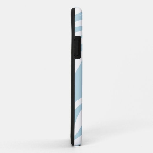 青と白のゼブラ印刷iPhone 5ケース Case-Mate iPhoneケース (裏面/右)