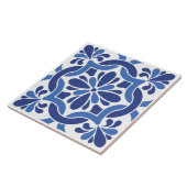 青と白のタイル地中海のパターン タイル (側面)