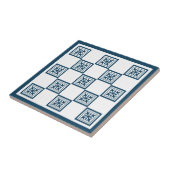 青と白のタイル タイル (側面)