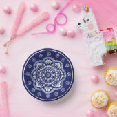 青と白のタラベラ5 ペーパーボウル (パーティー)