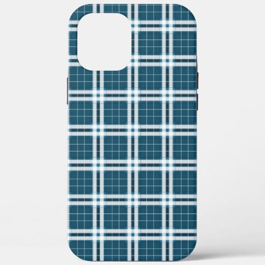 青と白のタータン Case-Mate iPhoneケース (裏面)