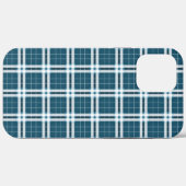 青と白のタータン Case-Mate iPhoneケース (裏面 (横))