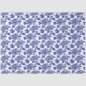 青と白のダリアフラワーズトイレデジュイ 薄葉紙 (正面)