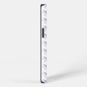 青と白のダーラ馬 iPhone カー iPhoneケース (右側面)
