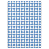 青と白のチェック柄ダイヤモンド模様 クリップボード (裏面)