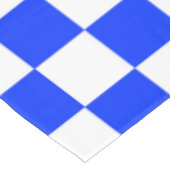 青と白のチェック柄 テーブルクロス (アングル)