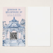 青と白のチノワセリーガゼボ | ギフト登録簿 (正面&裏面)