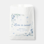青と白のチャイノアイセリーエレガントブライダルシャワー フェイバーバッグ (正面)
