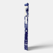 青と白のチャイノアイセリーオリエンタル Case-Mate iPhoneケース (裏面 / 右)