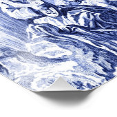 青と白のチャイノアイセリーオリエン中国のタル フォトプリント            (角)