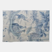 青と白のチャイノアイセリー キッチンタオル (横)