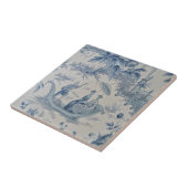 青と白のチャイノアイセリー タイル (側面)