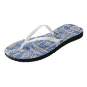 青と白のチャイノアイセリー ビーチサンダル (アングル)