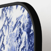 青と白のチャイノアイセリー ピックルボールラケット (左詳細)