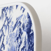 青と白のチャイノアイセリー ピックルボールラケット (左詳細)