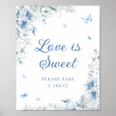 青と白のチャイノワジェリーの愛は甘い ポスター (正面)