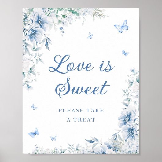 青と白のチャイノワジェリーの愛は甘い ポスター (正面)