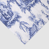 青と白のチャイノ中国のイズリーの切り離し 薄葉紙 (詳細)