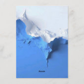 青と白のテクスチャーアートの結婚式招待状 招待状 (裏面)