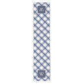 青と白のテーブルランナー ショートテーブルランナー (正面)