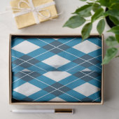 青と白のテーマメリークリスマス 薄葉紙 (ギフト)