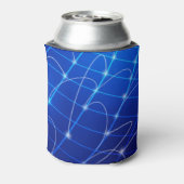 青と白のネットワークつながり 缶クーラー (缶裏面)
