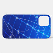 青と白のネットワークつながり Case-Mate iPhoneケース (裏面 (横))