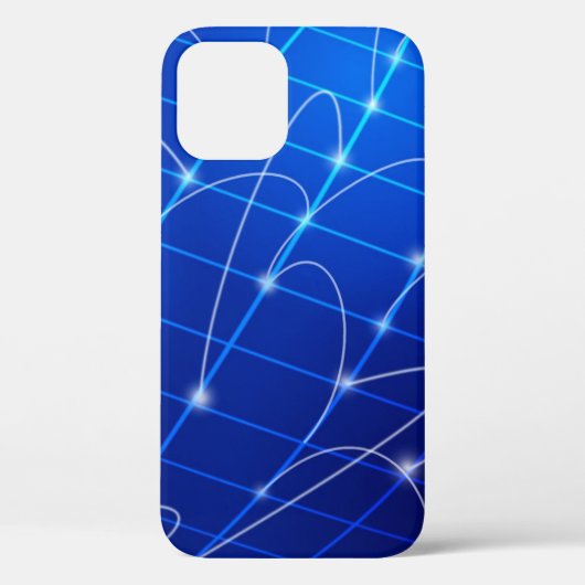 青と白のネットワークつながり Case-Mate iPhoneケース (裏面)
