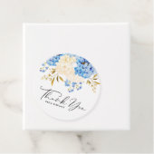 青と白のハイドランジア ベビーシャワー お礼 フェイバータグ (インサイチュ)