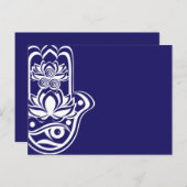 青と白のハンサ シーズンポストカード (正面/裏面)