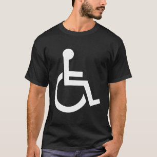 青と白のハンディキャップ Tシャツ
