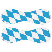 青と白のバイエルダイヤモンド国旗のパターン ソフトボール (パネル)